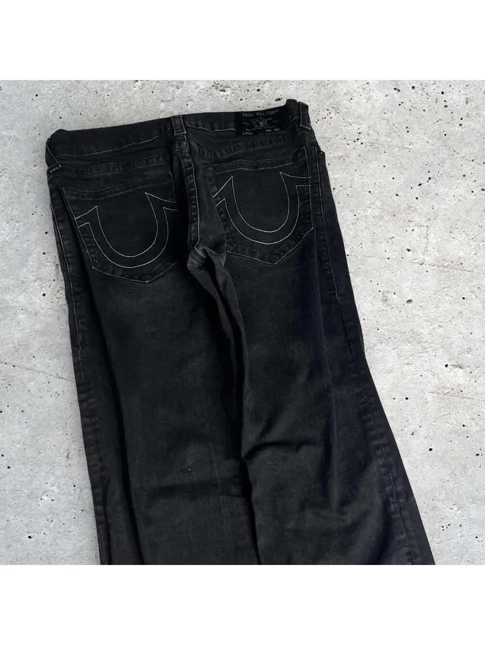 GENO True Religion Relaxed Slim Straight Leg Jeans Size 38